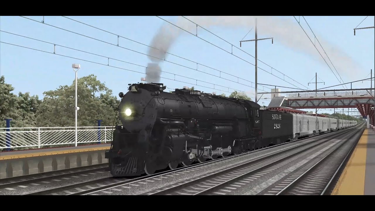 Train Simulator 2022 DSGDDR ATSF 2900 Class 4-8-4 Steam Locomotive Preview (NEC Speed Test)