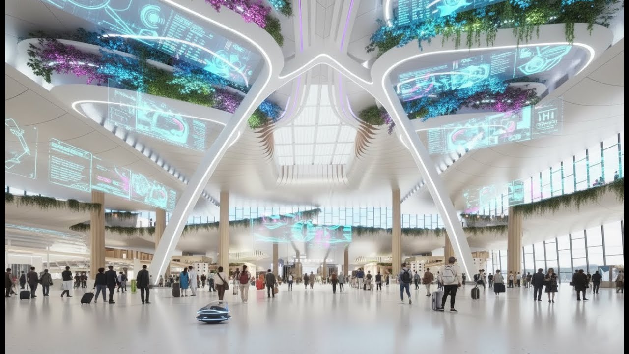 Аэропорт Сингапура Чанги, терминал 5 | Как страна представляет себе свое будущее