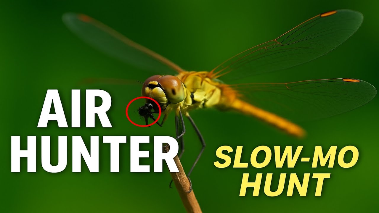 Dragonfly: The Air Hunter | Slow-Motion Hunt You’ve Never Seen.
