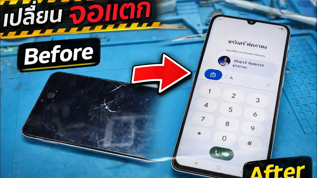 เปลี่ยนจอแตก Redmi A3 | จากพังสู่เหมือนใหม่ ภายในไม่กี่นาที!