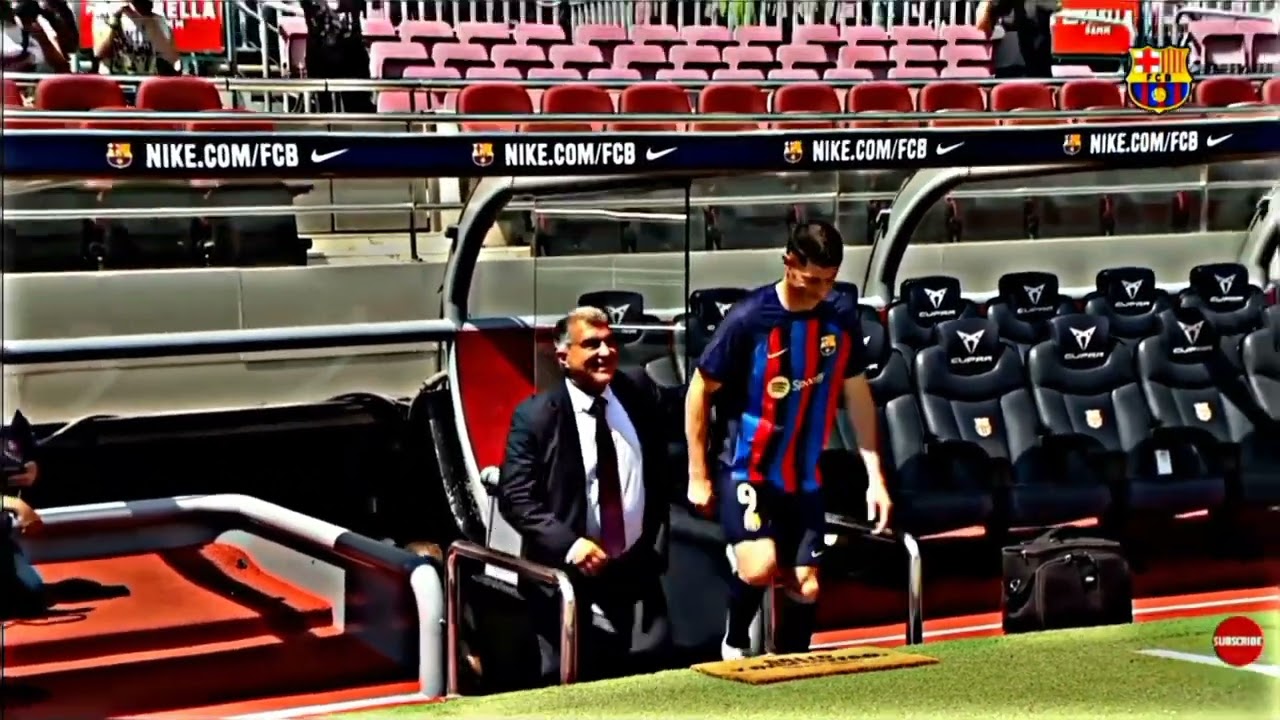 Lewandowski 4k UHD Scenes | Lewandowski Barcelona Presentation 4k Clip