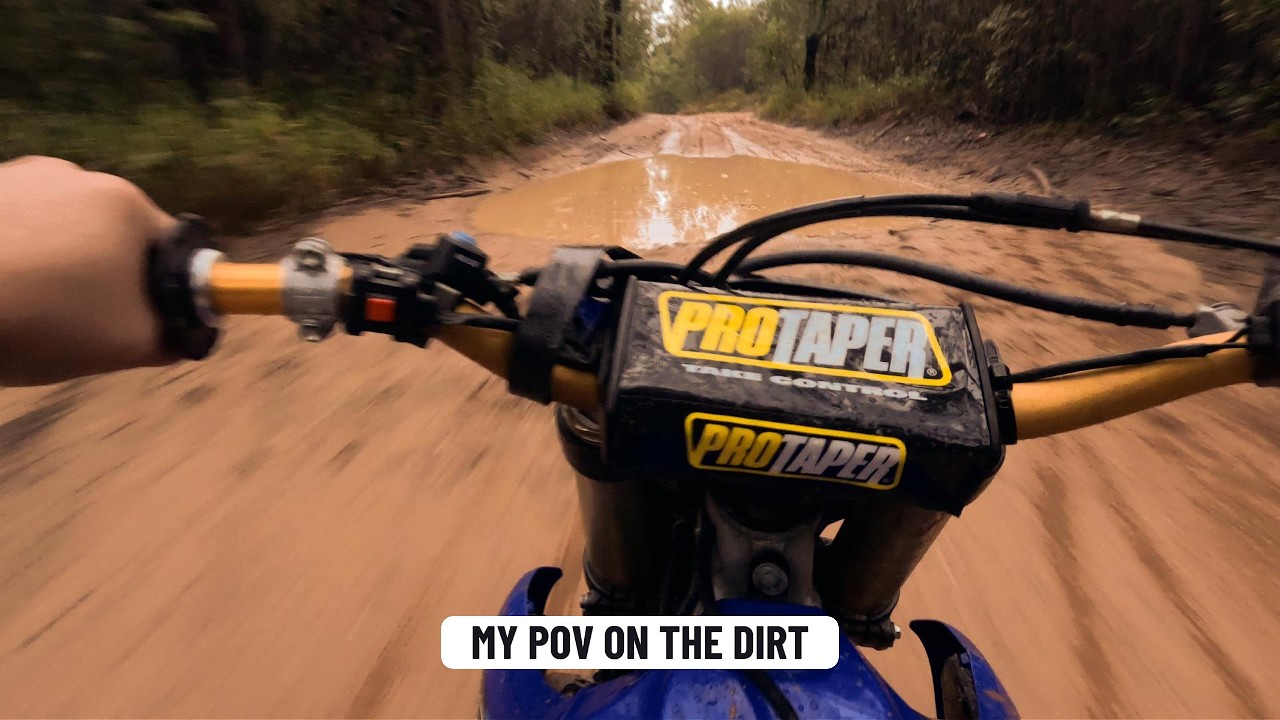 my POV first time on a dirt bike on the dirt !