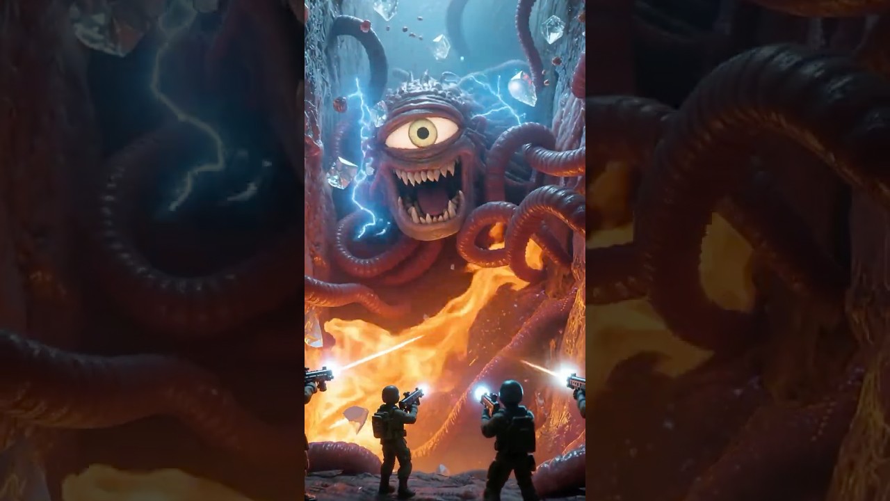 Mini Explorer Squad: The Parasite Inside the Human Eye #classicminiature #creativevideo