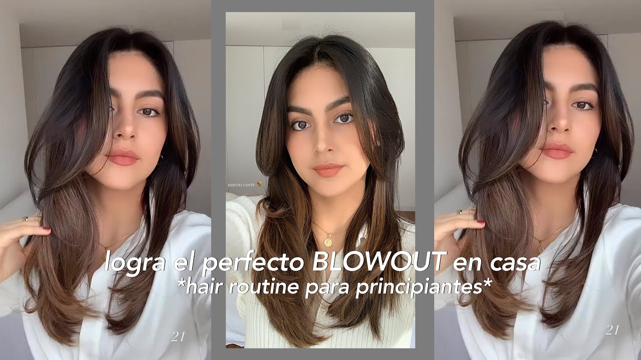 Blowout perfecto en casa *facil* cepillado 90's | vlog | Luciana Wong