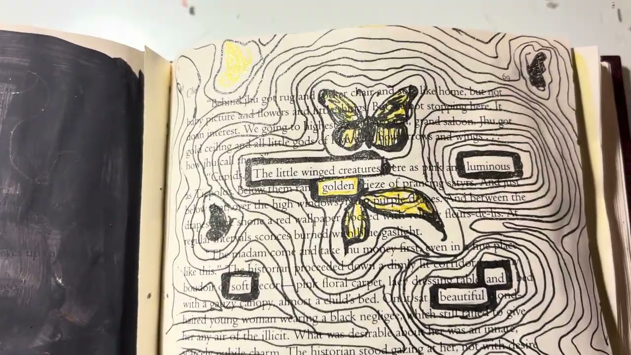 Rewritten Text Altered Book