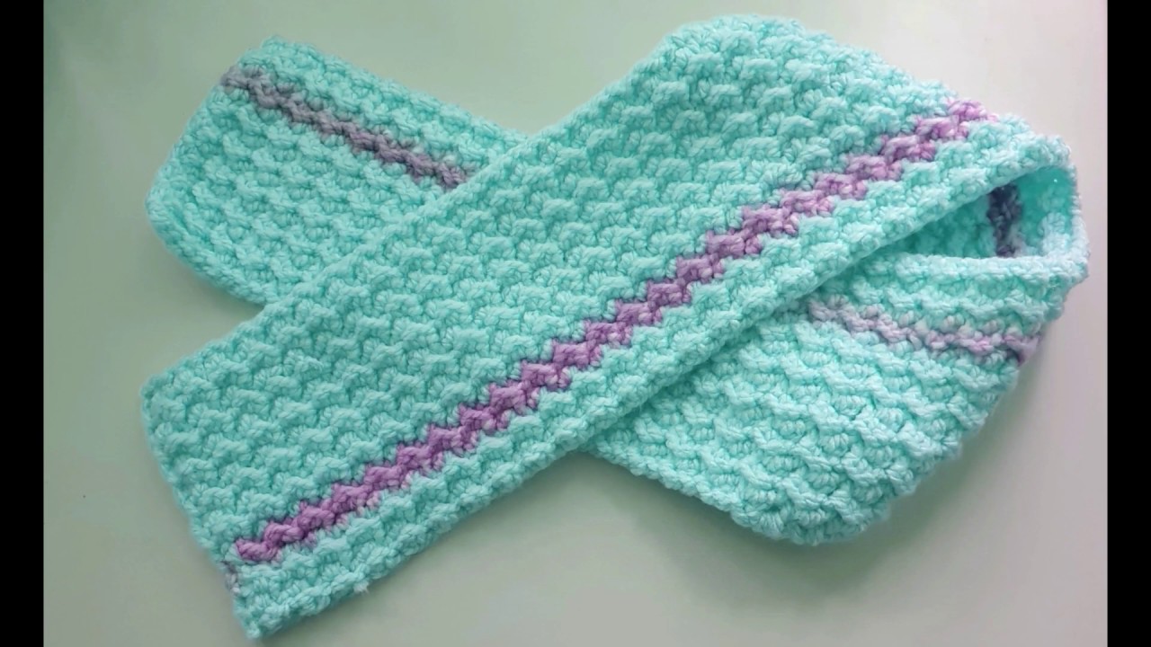 BUFANFA a Crochet o Ganchillo punto tejido MULTIPLO DE 2 EN 2
