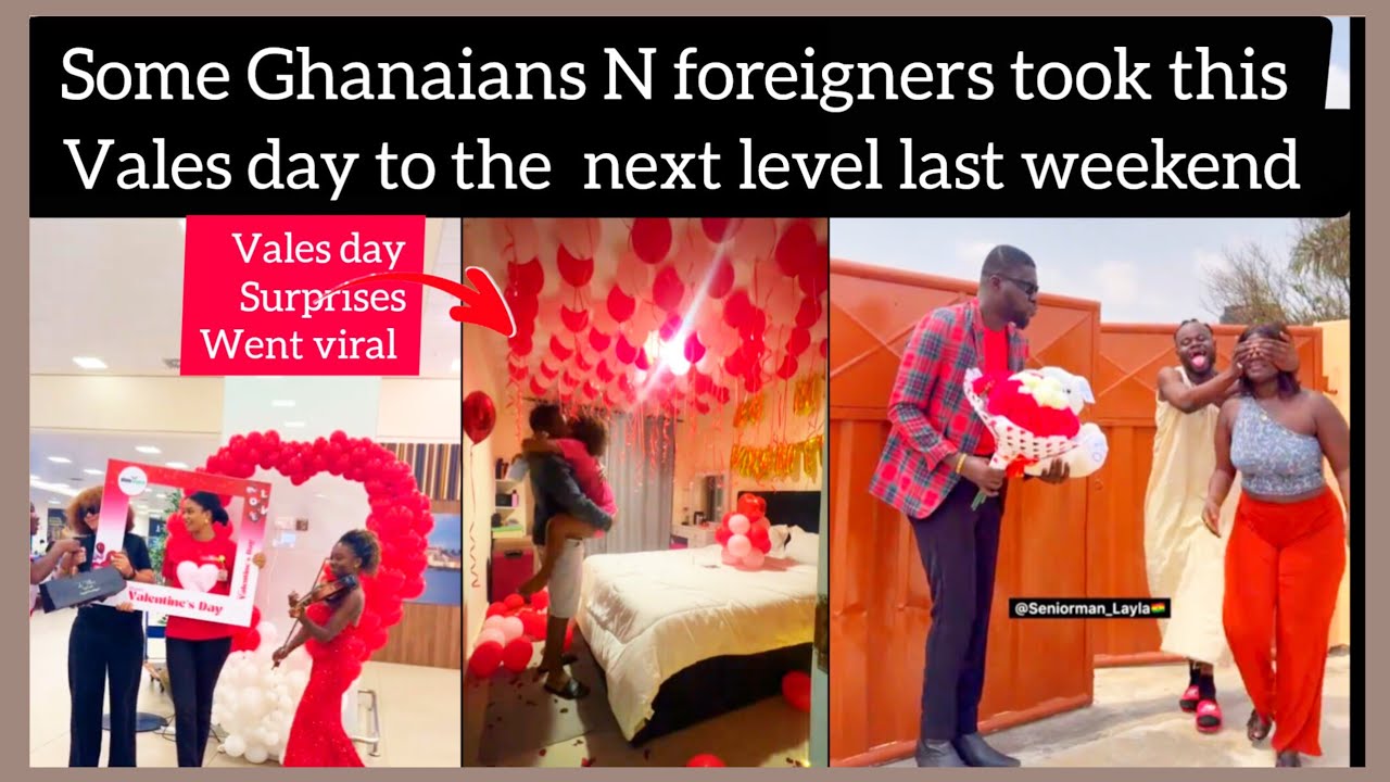 how some Ghanaians express full of surprises N excitement to their love one's this weekend