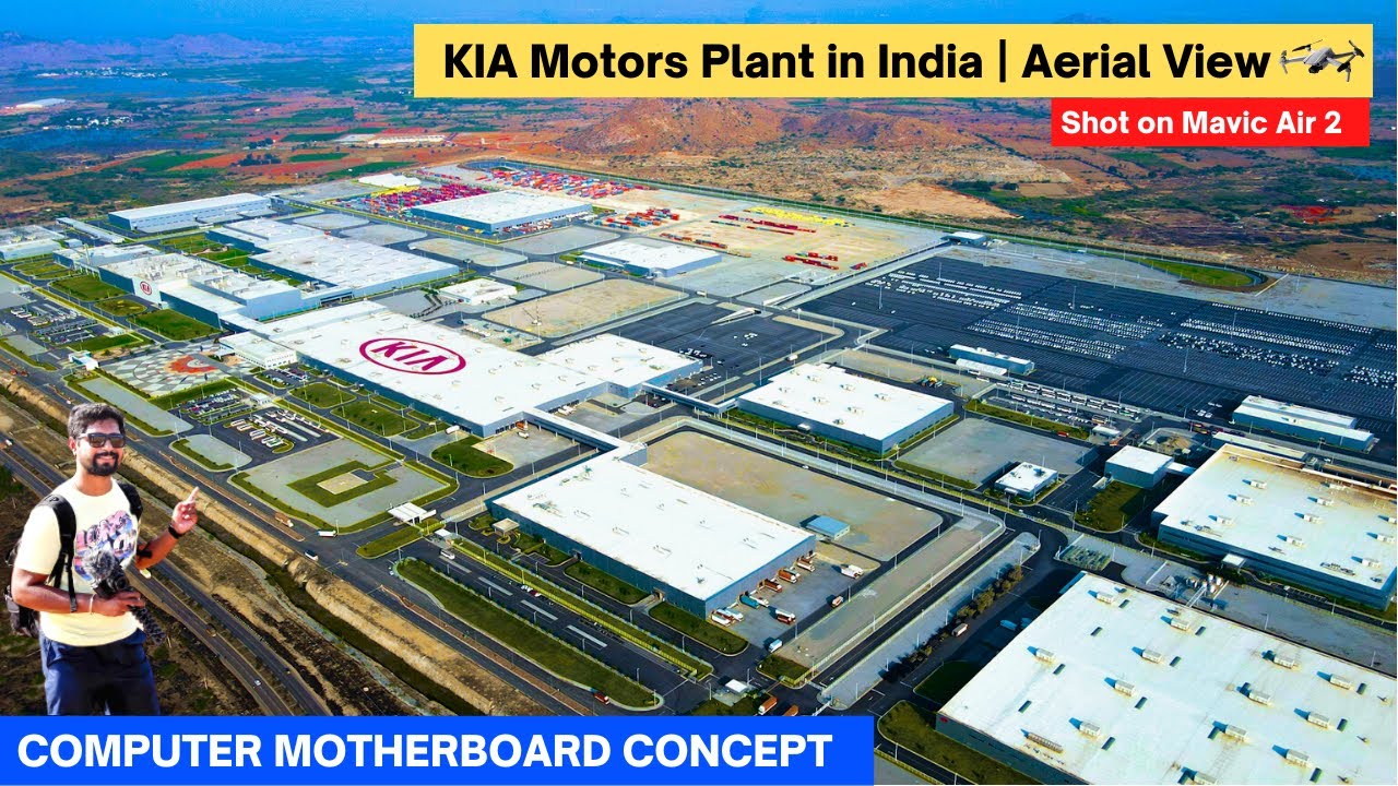 KIA Motors Plant in India Aerial View | KIA Plant Drone Video in 4K