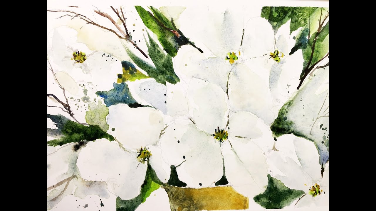 Painting Dogwood Blooms in Watercolor - with Chris Petri