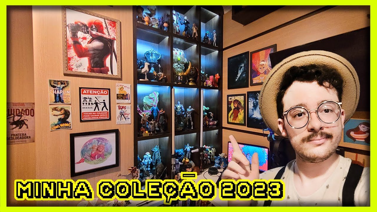 MINHA COLEÇÃO DE ACTION FIGURES ATUALIZADA 2023 + TOUR PELO MEU QUARTO NERD