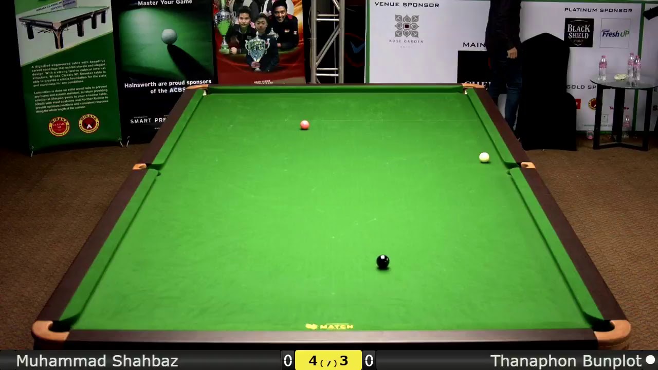 Snooker U21 Last 12 : Muhammad Shahbaz vs Thanaphon Bunplot
