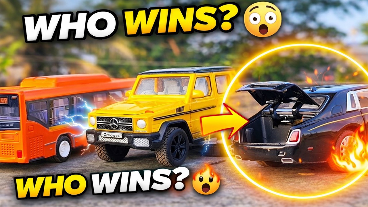 Day - 28 | “Big Bus vs Luxury Cars 🔥 Rolls Royce vs G-Wagon Showdown!”