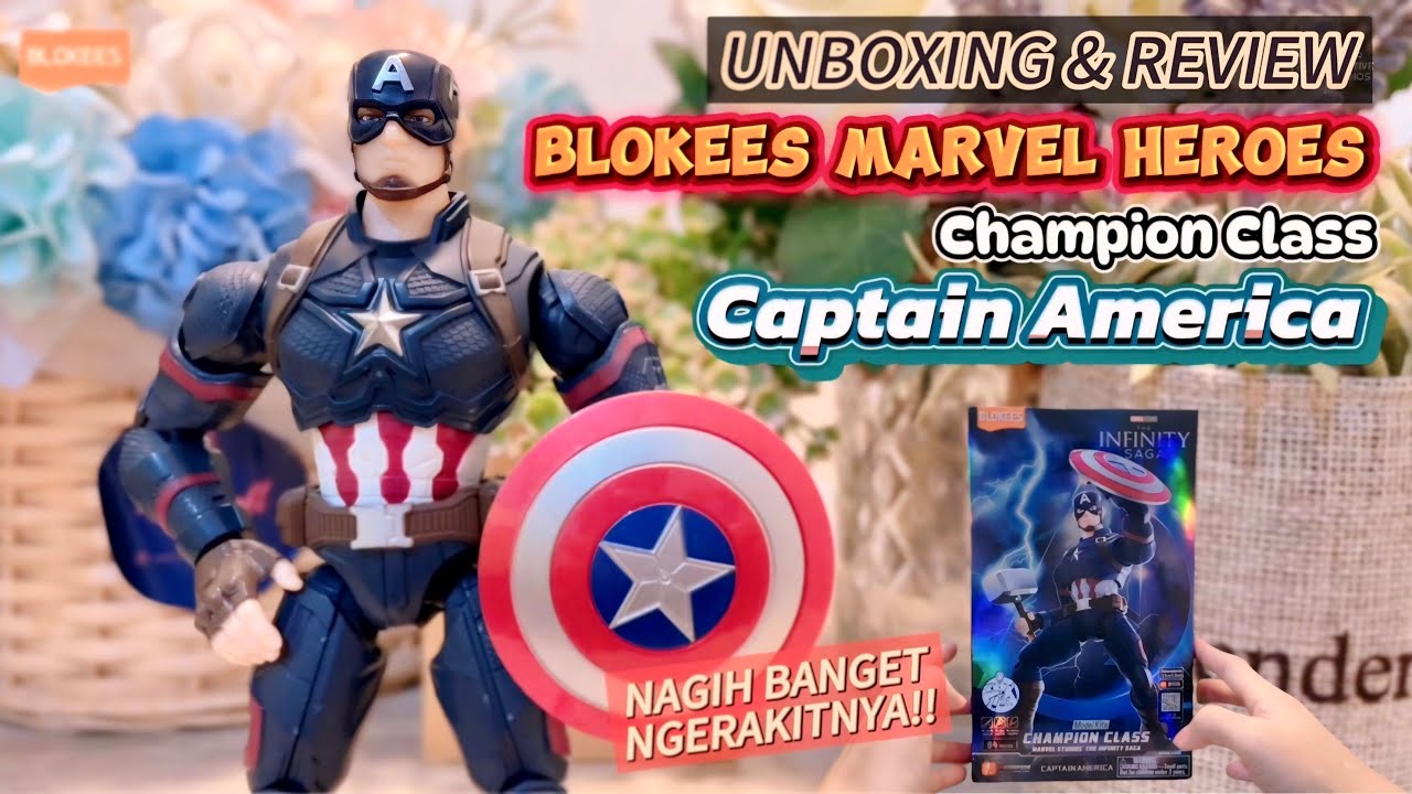 UNBOXING & REVIEW BLOKEES MARVEL HEROES CHAMPION CLASS CAPTAIN AMERICA 