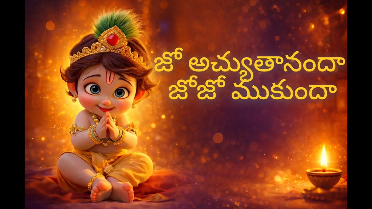జో అచ్యుతానందా జోజో ముకుందా | Baby Lord Krishna  | LittleStar Studios