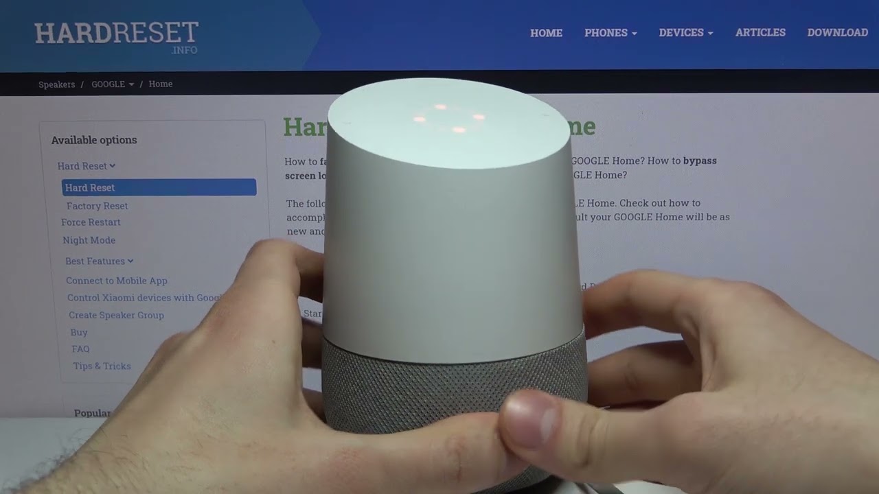 Как выполнить полный сброс настроек GOOGLE Home Speaker — восстановление настроек по умолчанию
