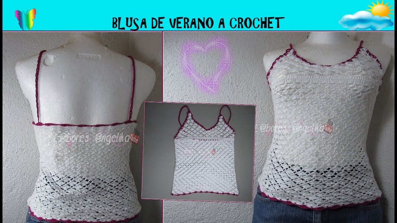 BLUSA DE VERANO A CROCHET | Labores Angélika |