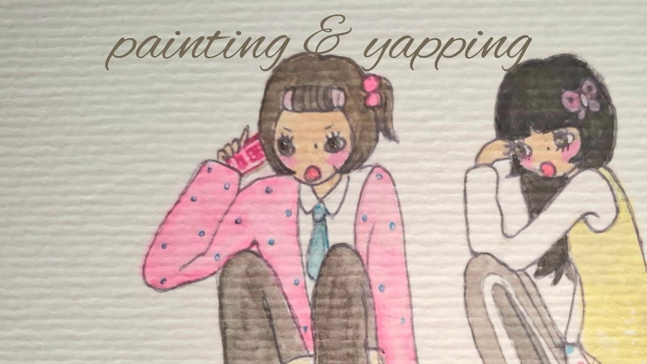 painting things I like for my first illustration portfolio & trying to get used to cameras