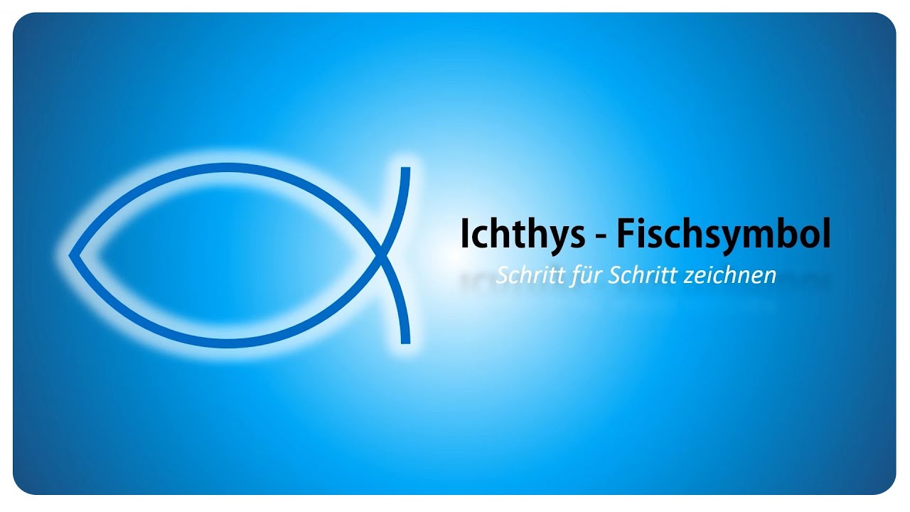 Tutorial - Ichthys / Fischsymbol - Schritt für Schritt zeichnen (deutsch)