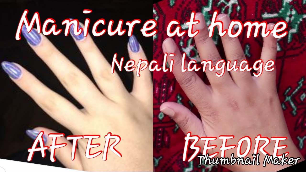 how to do salon style manicure at home in nepali | Nepali Edition Nehahabnfashionvlogs