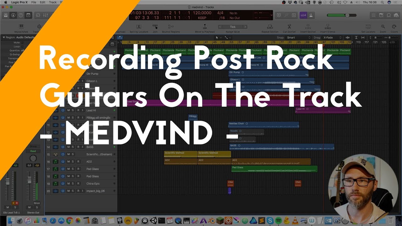Recording post rock guitars in Logic Pro X - Medvind