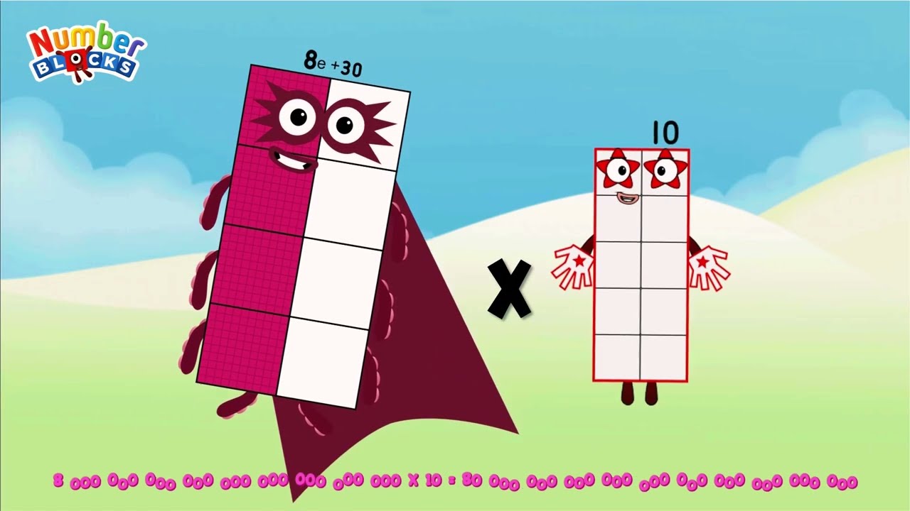 SPECIAL MULTIPLICATION OF NUMBERBLOCKS (80-800DD) BIG NUMBERSMULTIPLY | GIANT NUMBER ‪@ColorArt_id