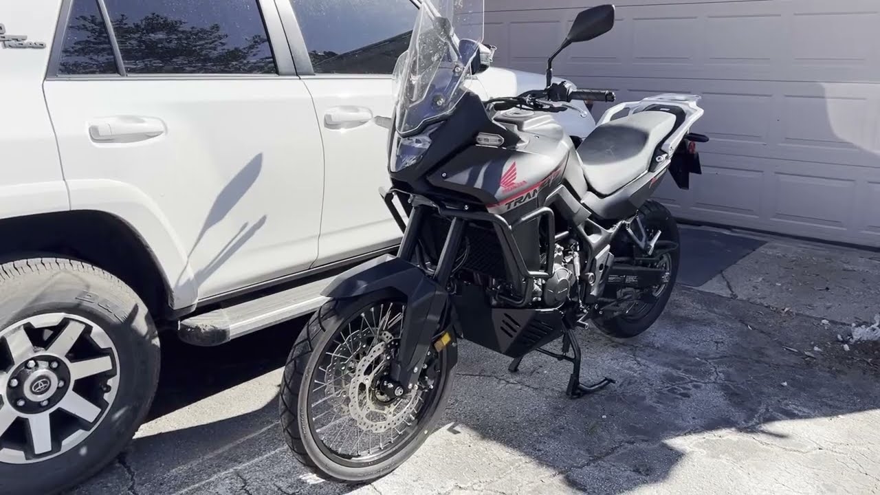 2024 Honda Transalp Crash Bar and Skid Plate install