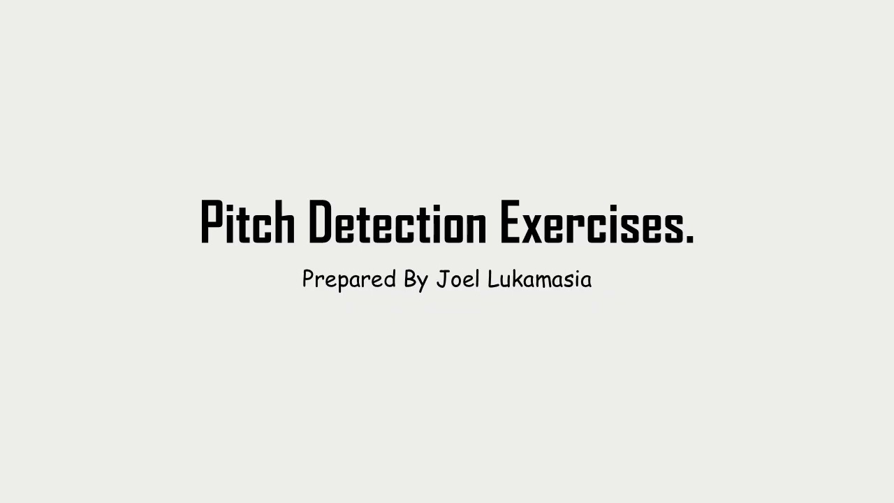 LISTEN TO THIS DAILY TO IMPROVE YOU PITCH DETECTION IN MUSIC