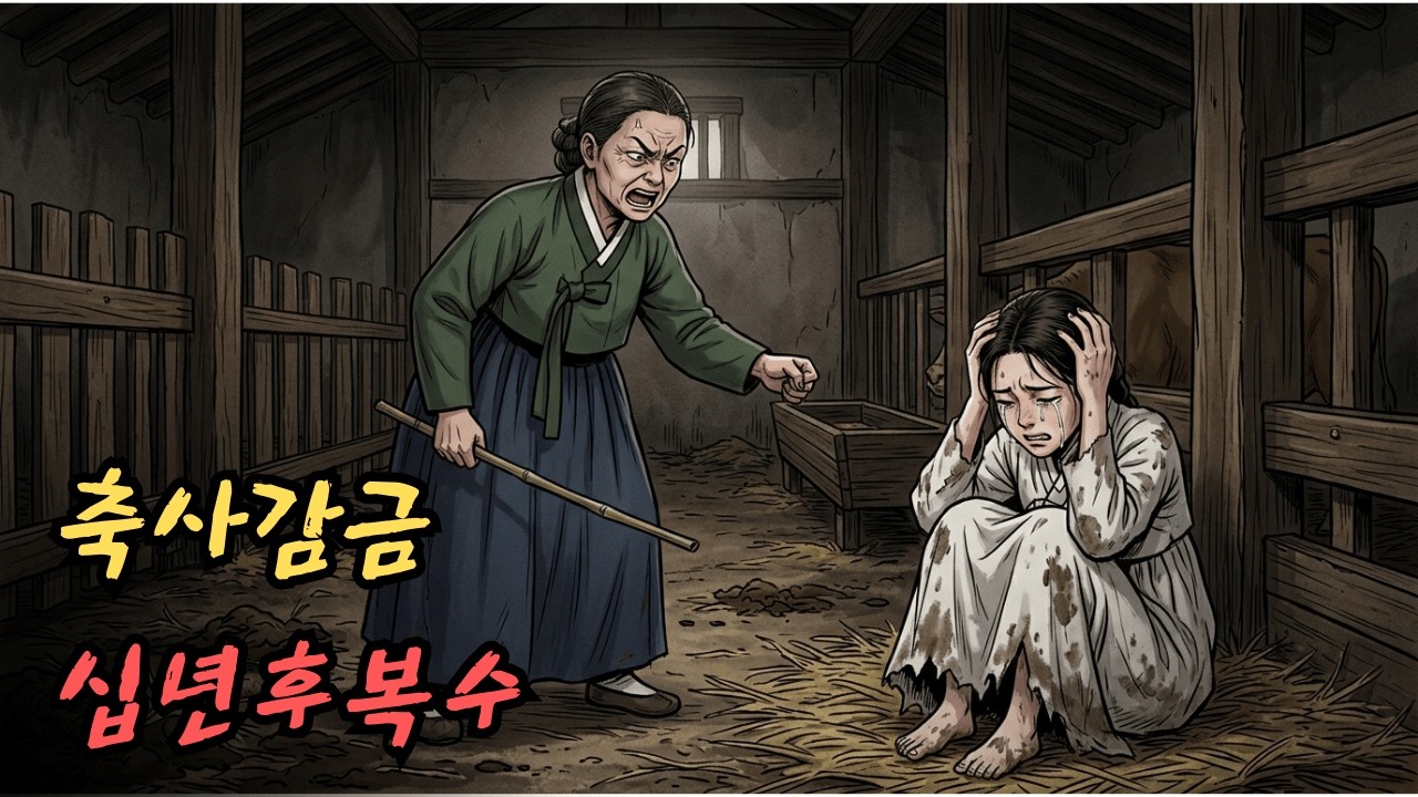시어머니는 며느리를 학대하고 소 축사에 가두었다. 며느리는 탈출하여 10년 후 복수를 위해 돌아왔다. |민담 |전설 |설화 |옛날이야기 |오디오북