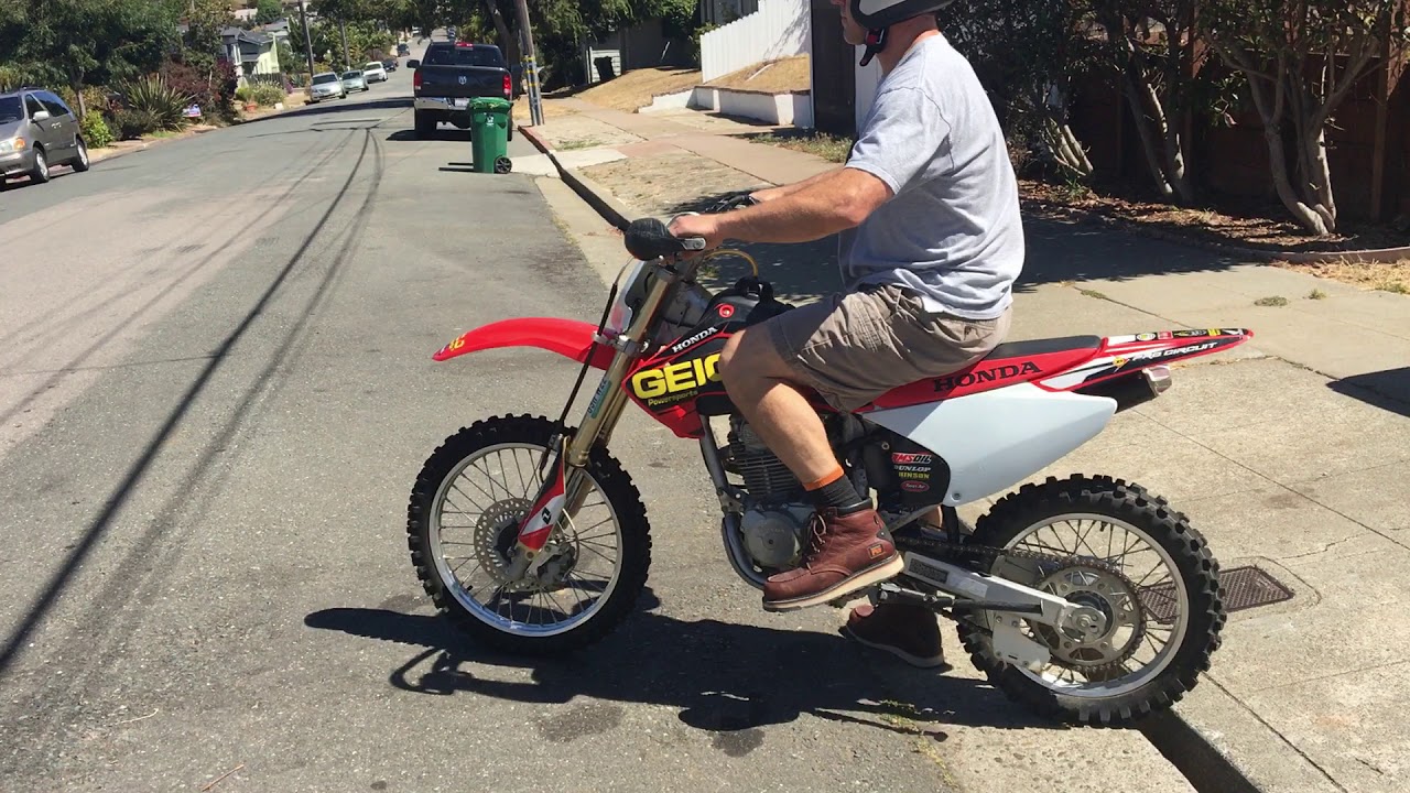 2004 Honda CRF150F with 175cc Kit and CR85 Suspension.