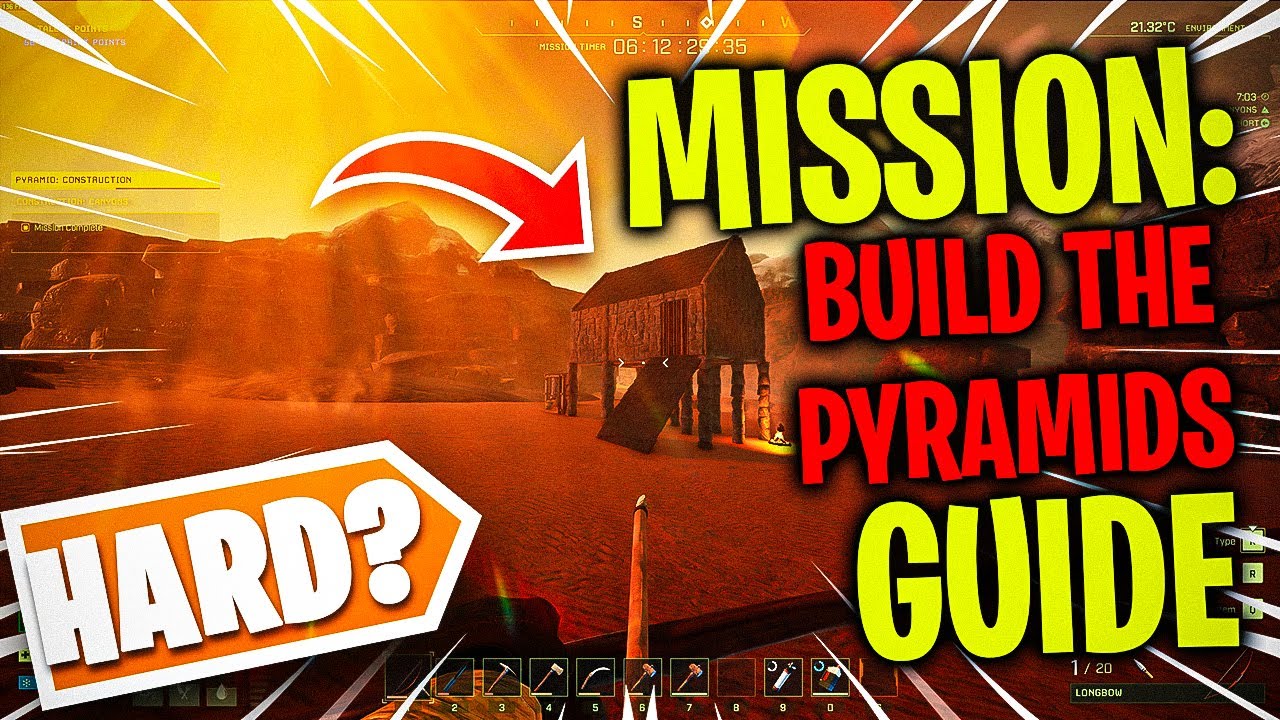 Icarus Build the Pyramids Expedition Mission (HARD) SOLO Guide! Desert Biome Tips and Walkthrough