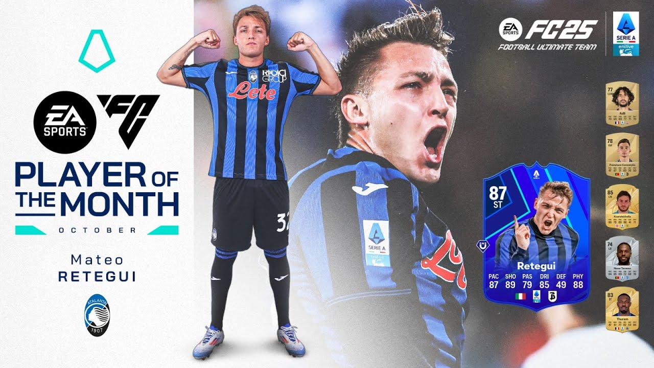 Mateo Retegui | EA Sports FC Player of the Month: October 2024 | Serie A 2024/25