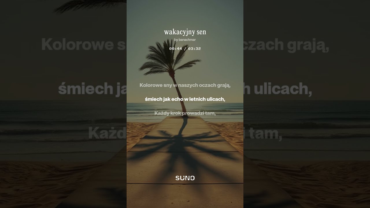 Wakacyjny sen     #music #song #muzyka #oprawamuzyczna #spotify #hit #love #lyrics #cover #lista