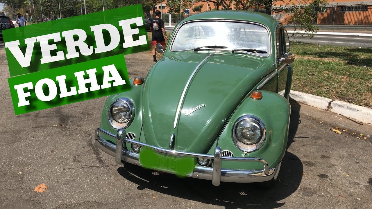 VW FUSCA - 1969 - MOTOR 1300 - VERDE FOLHA -ORIGINAL