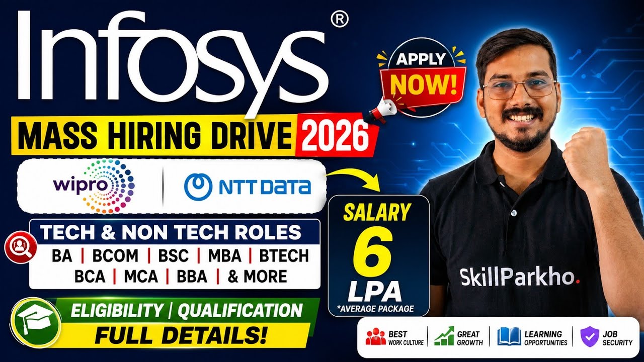Mass Hiring Alert 🔥 Wipro, Volvo, ABB, NTT DATA & Datavail | Freshers Can Apply