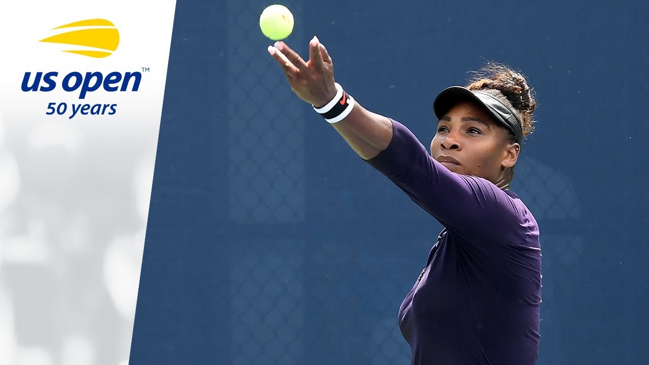 Serena Williams on the 2018 US Open Tennis Practice Courts.