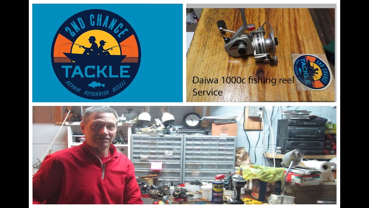 Daiwa 1000c vintage freshwater fishing reel how to take apart and service