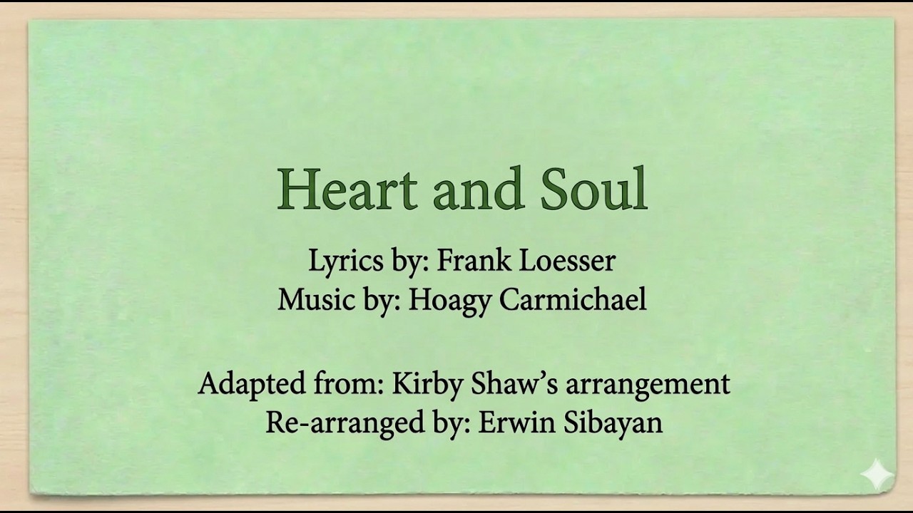 03 Heart and Soul Key of E