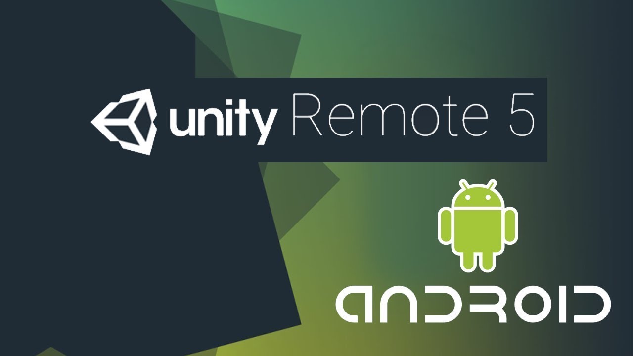 Unity Remote 5 setup.
