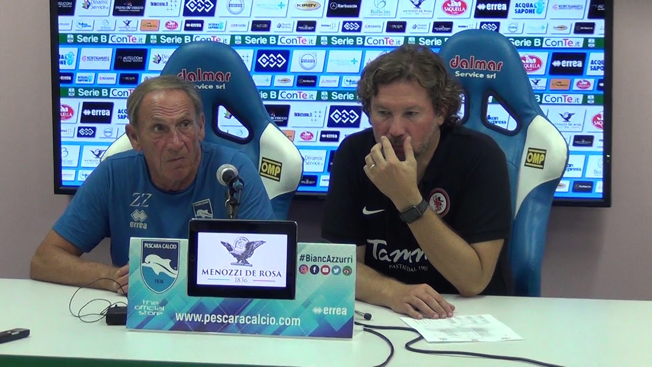 Pescara - Foggia 5-1, intervista 'doppia' Stroppa - Zeman