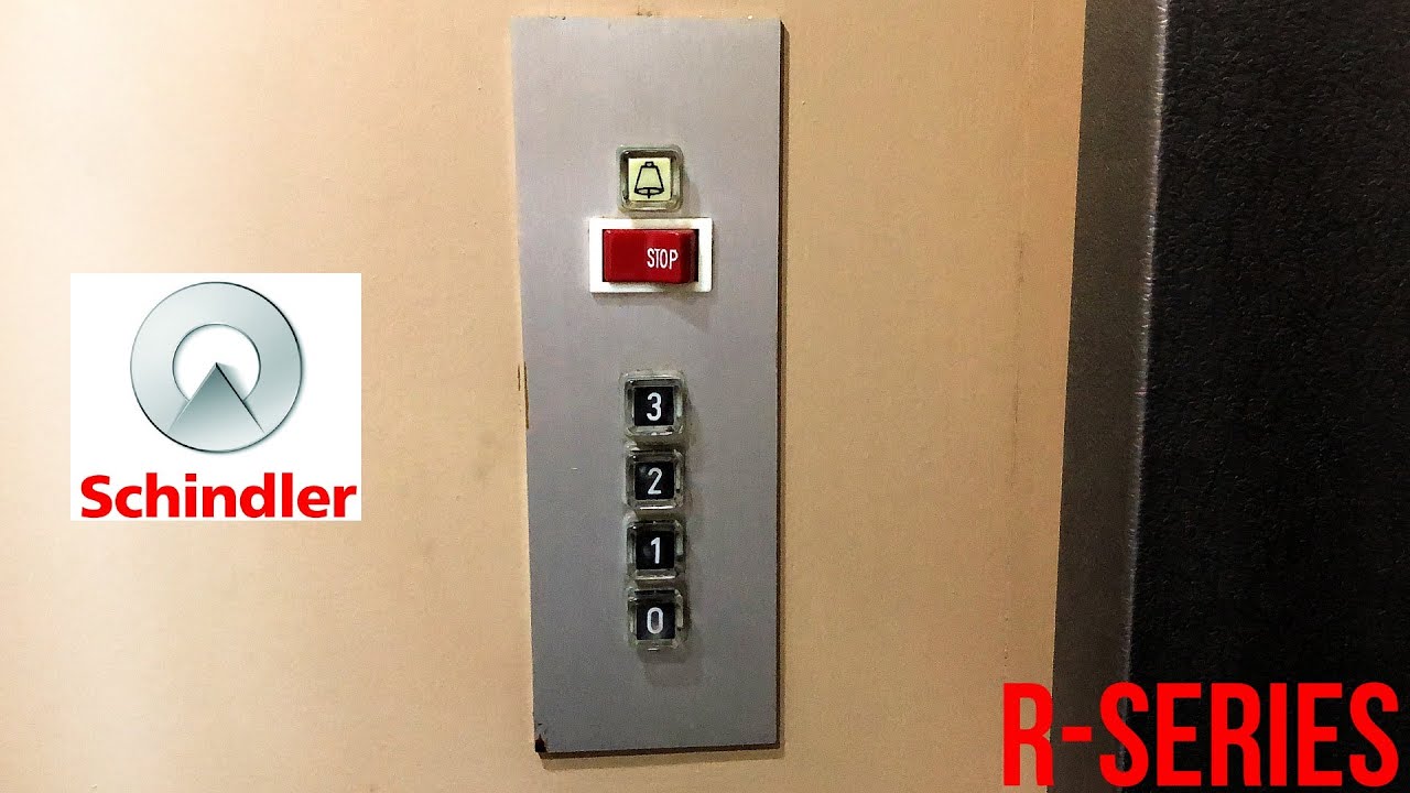 Original, EPIC & RARE 1960's Schindler R-series Winding Drum Traction Elevator/Lift @ G&eacute;rardmer, FR