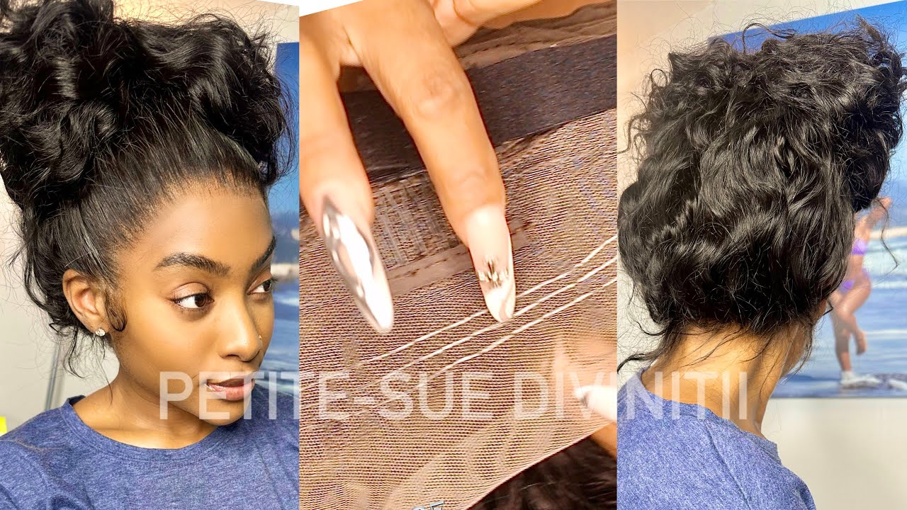 INVISIBLE STRAP 360 SWISS LACE FRONT WIG INSTALL ft. Afsisterwig | PETITE-SUE DIVINITII