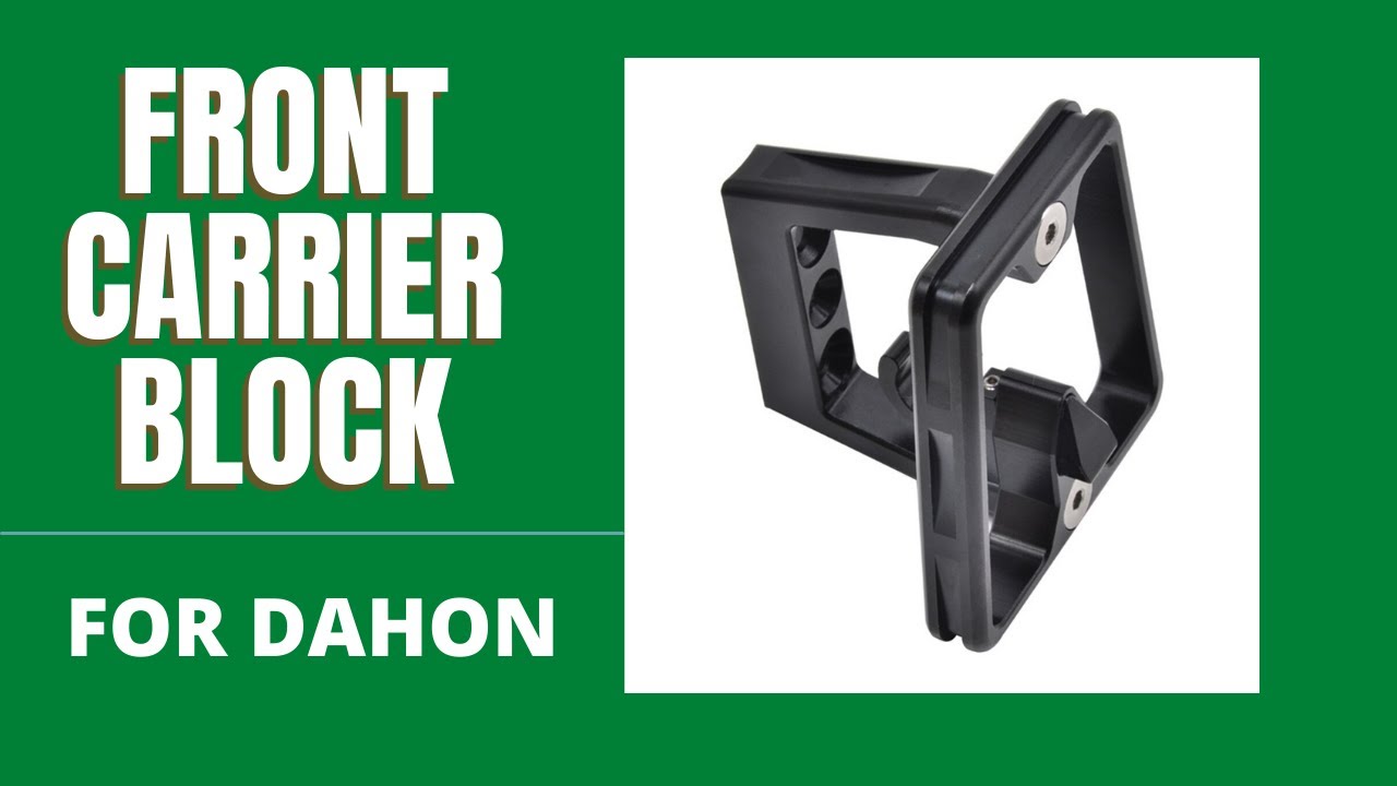 Front Carrier Block Installation in Dahon Mariner D8 Folding Bike | Litepro Front Carrier Block