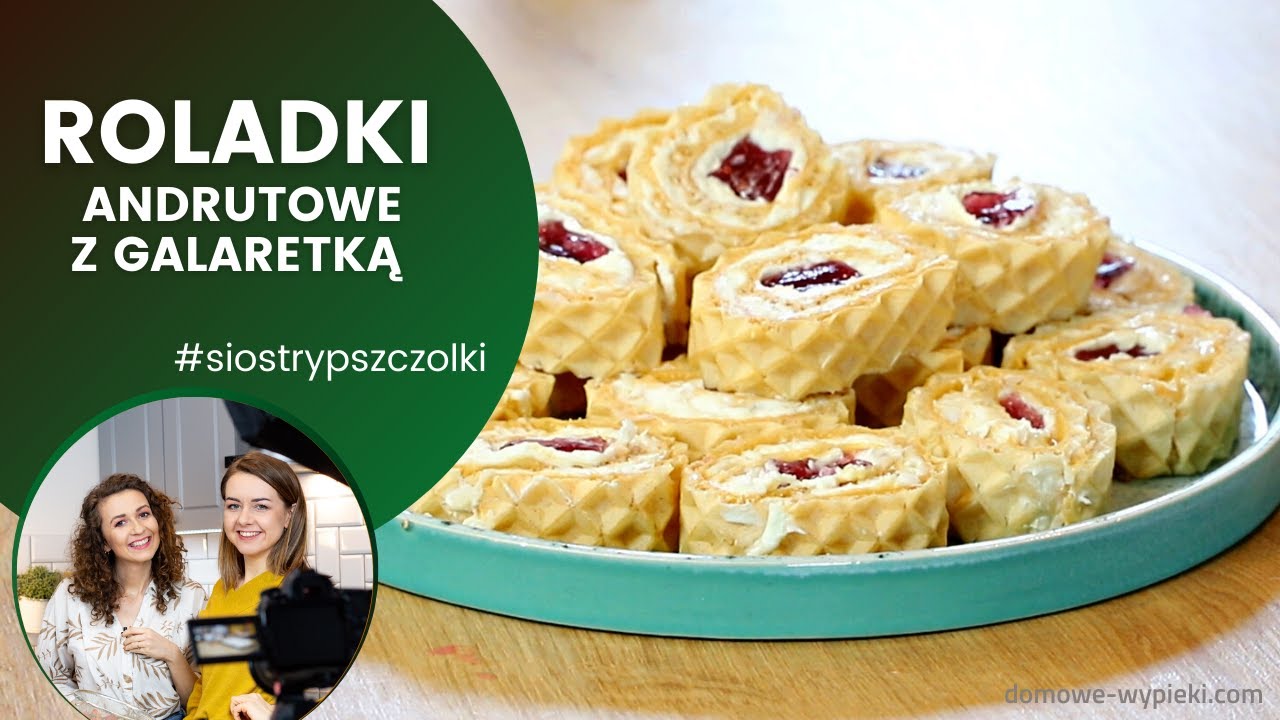 Deser na szybko czyli KOKOSOWA ROLADA WAFLOWA z galaretką! ❤️👌
