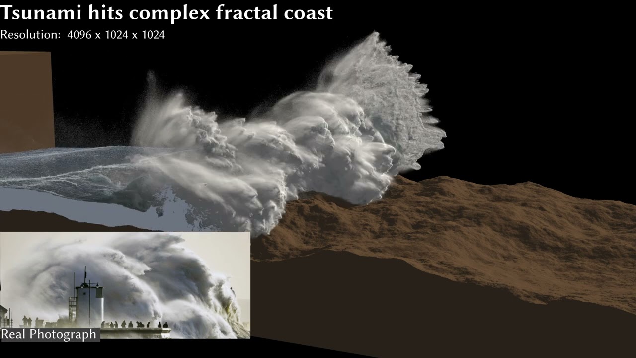 Adaptive Phase-Field-FLIP for Very Large Scale Two-Phase Fluid Simulation, SIGGRAPH '25