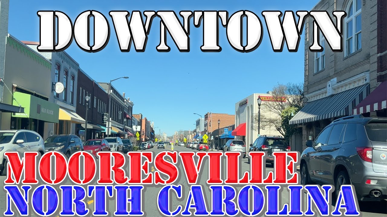 Mooresville - North Carolina - 4K Downtown Drive