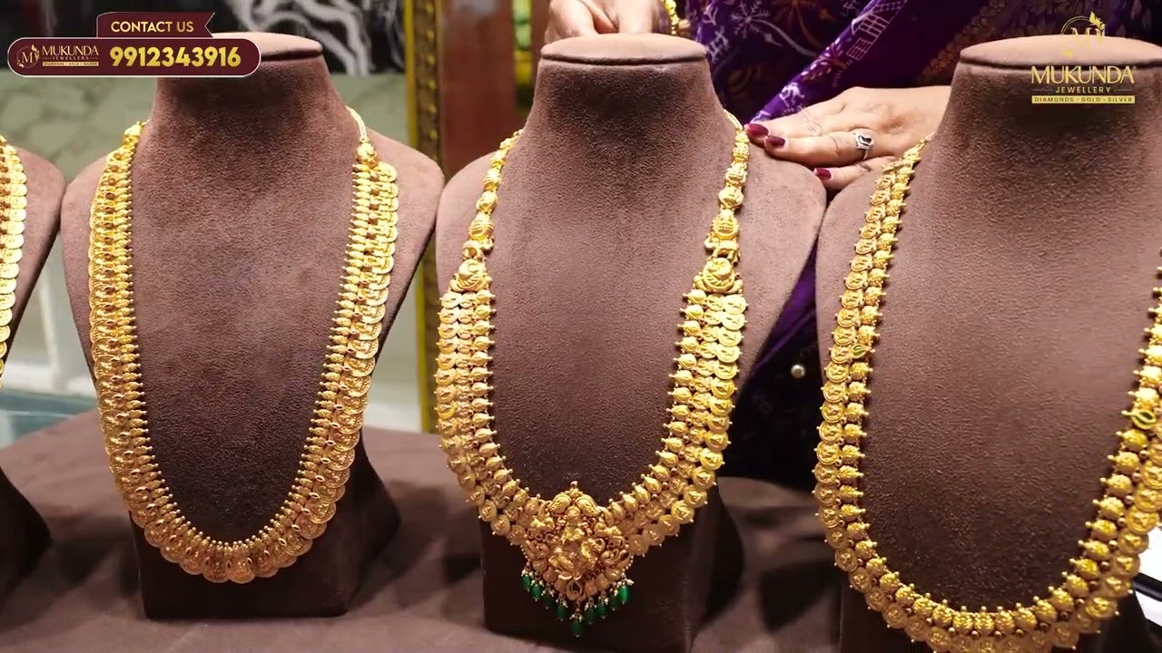 Beautiful haram collection Mukunda Jewellers