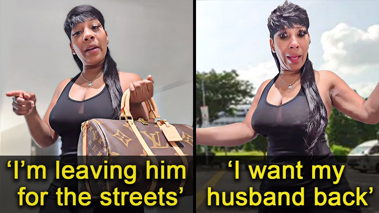 Woman Can't Stop Crying After Leaving Her Husband For The Streets...