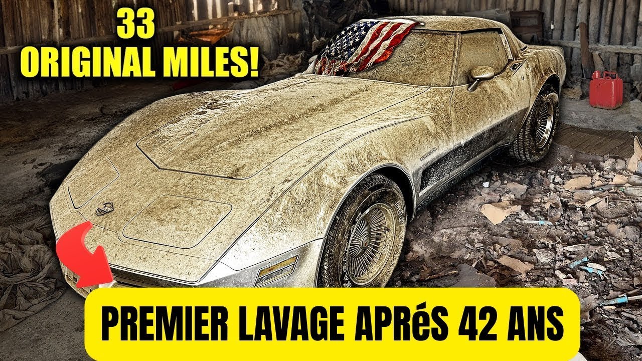 Une Corvette 1982 avec seulement 33 miles retrouv&eacute;e en grange&hellip; comme neuve apr&egrave;s 40 ans 😱