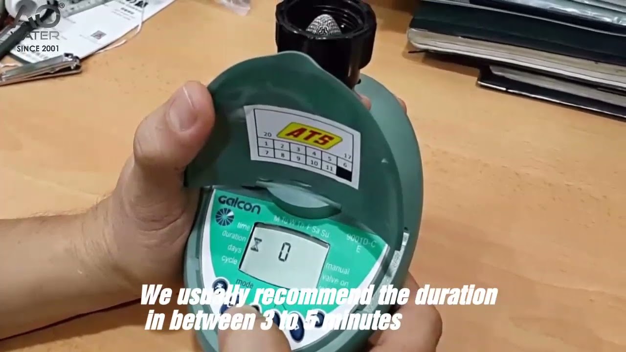 The Instruction of the GALCON Auto Flushing Timer Programming/Setting