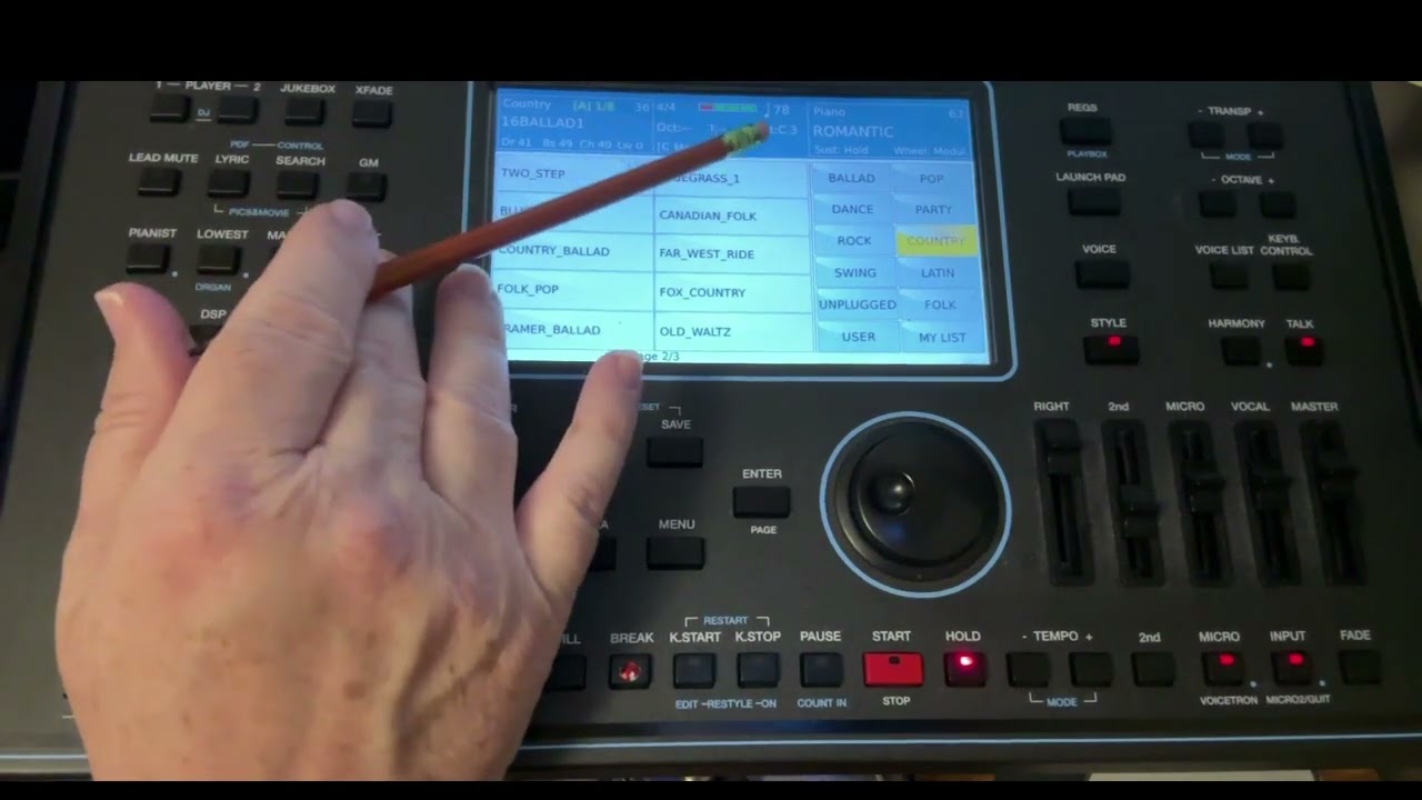Intro To SD90  Editing and saving styles as Registrations. (2 of 3)